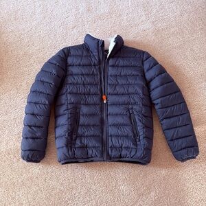 SAVE THE DUCK Kids Dark Blue Puffer Jacket